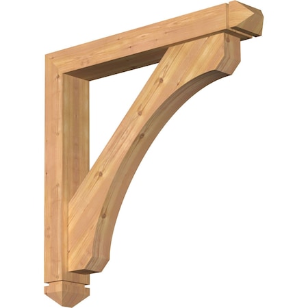 Legacy Arts And Crafts Smooth Bracket W/ Offset Brace, Western Red Cedar, 5 1/2W X 36D X 36H